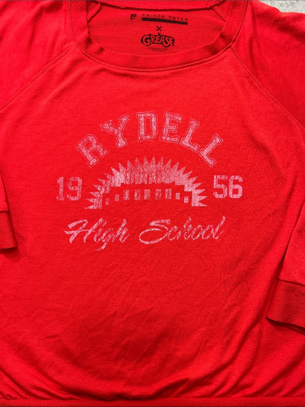 Prince Peter x Grease Rydell High School Red Pullover Sweatshirt Women’s S